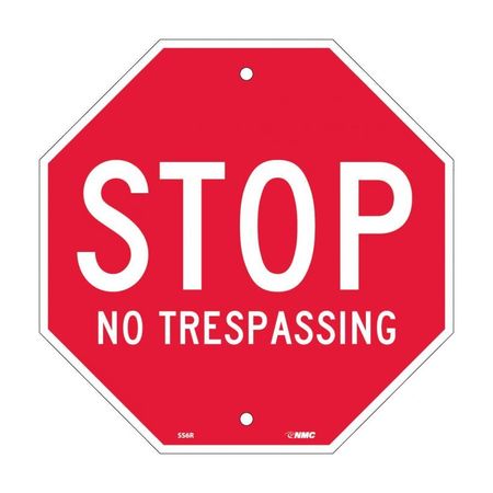 NMC Stop No Trespassing SS6R