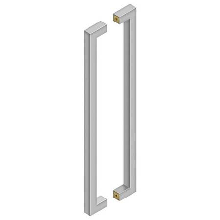 DELTANA Back To Back Contemporary Pull Satin Stainless Steel 24" SSPBB2410U32D