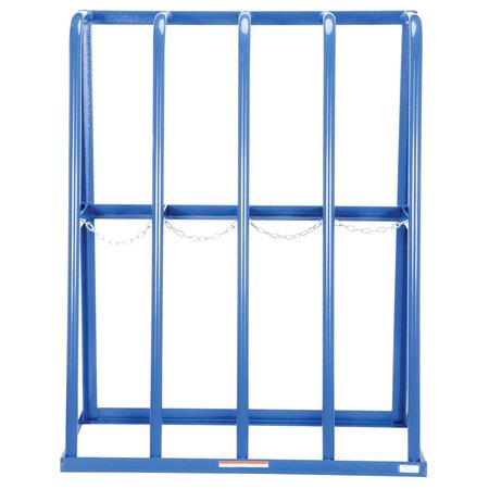 Vestil Starter Vertical Bar Rack, 24 in D, 48 in W, 4 Shelves, Blue SSRT-47