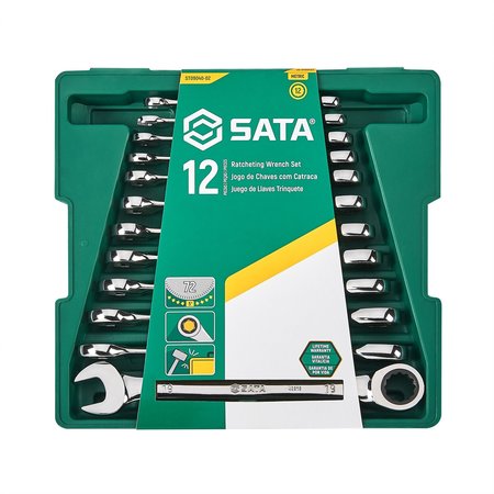SATA Metric Combination Ratcheting Wrench Set ST09040-02