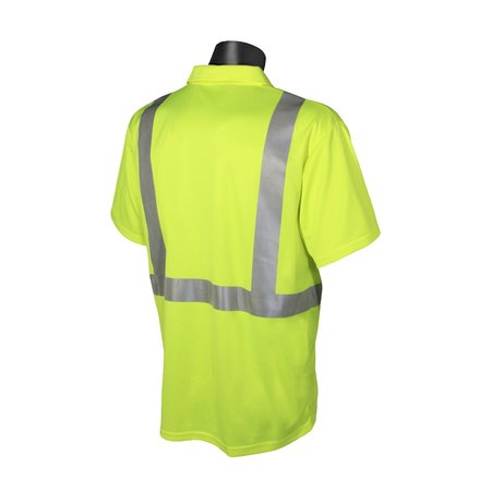 Radians Radians ST12 Class 2 High Visibility Safety Short Sleeve Polo ST12-2PGS-4X