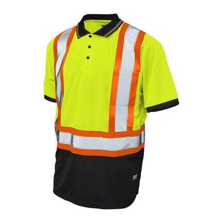 TOUGH DUCK Short Sleeve Safety Polo Shirt, ST172-FL ST172