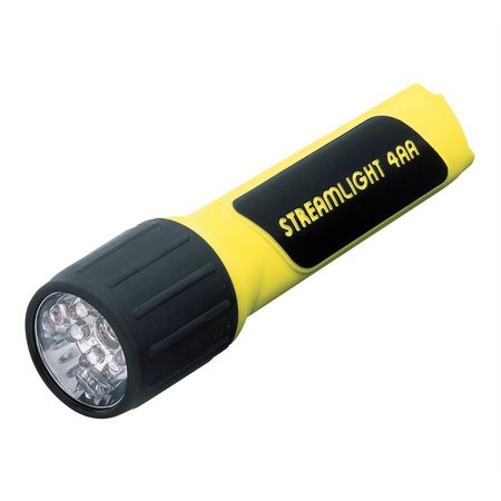 STREAMLIGHT Propolymer Led Yellow Flashlight W/ White Led, 4Aa STL68202