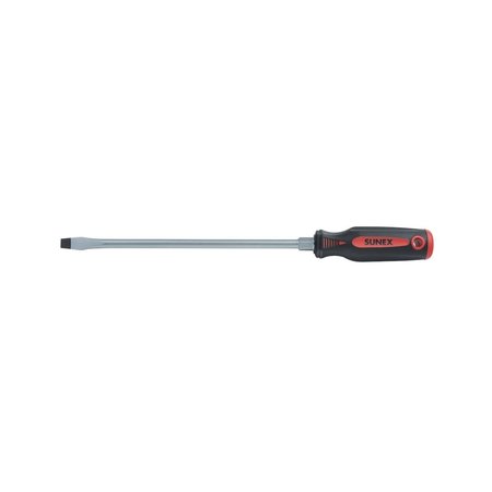 SUNEX Slotted Screwdriver, 3/8"x10", Bolster 11S6X10H