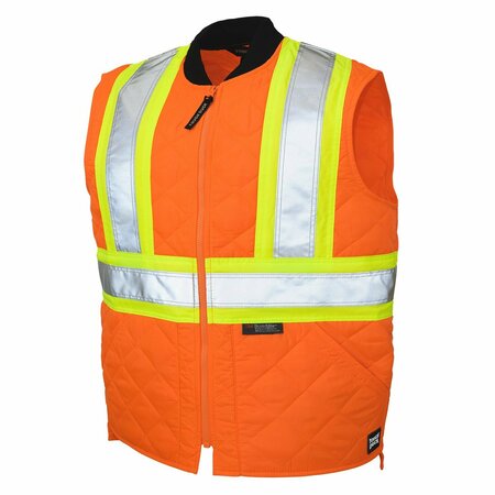 TOUGH DUCK Quilted Safety Vest, SV051-FLOR-L SV051