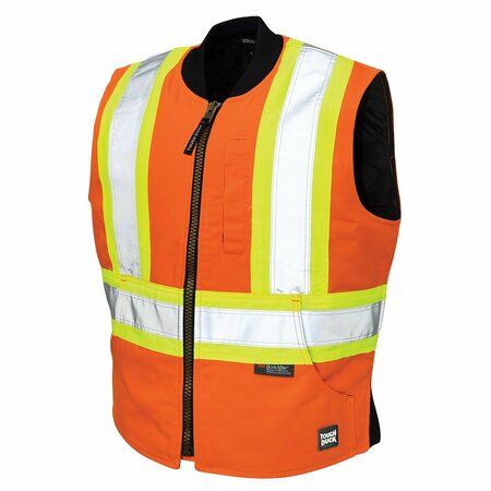 TOUGH DUCK Duck Safety Vest, SV062-ORG-3XL SV062
