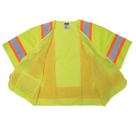 Radians Radians SV22-3 Economy Type R Class 3 Safety Vest with Two-Tone Trim SV22-3ZGM-XL