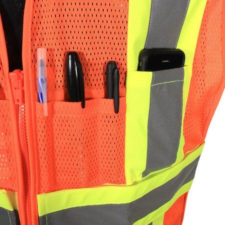 Radians Radians SV23-2 Type R Class 2 Expandable Two Tone Safety Vest SV23-2ZOM-3X/5X