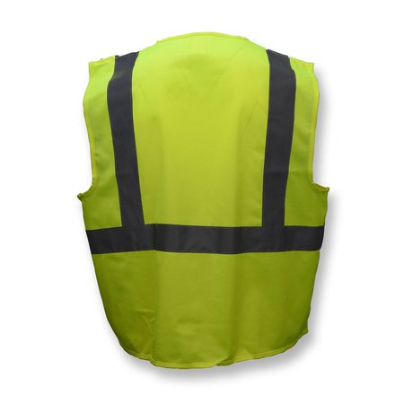 Radians Radians SV2Z Economy Type R Class 2 Solid Safety Vest with Zipper SV2ZGS3X