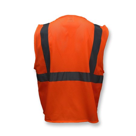 Radians Radians SV2Z Economy Type R Class 2 Mesh Safety Vest with Zipper SV2ZOML