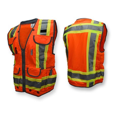 Radians Radians SV55 Class 2 Heavy Woven Two Tone Engineer Vest SV55-2ZOD-3X