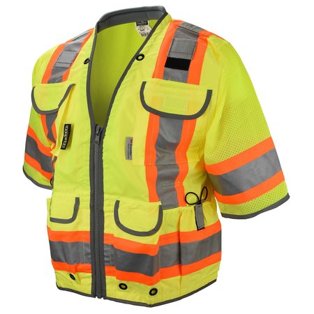 RADIANS Radians SV55-3 Class 3 Heavy Woven Two Tone Engineer Vest SV55-3ZGD-M