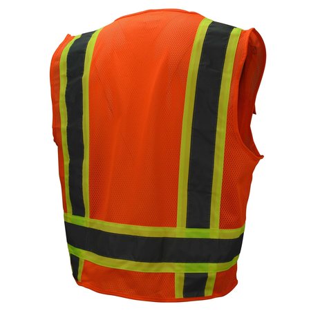 Radians Radians SV6 Two Tone Surveyor Type R Class 2 Mesh Safety Vest SV6-2ZOM-M