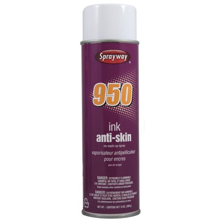 SPRAYWAY Ink Anti-Skin No Wash-Up Spray, PK12 950