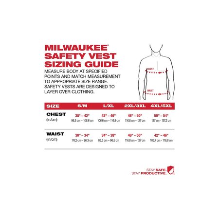 Milwaukee Tool Class 2 Surveyor's High Visibility Yellow Safety Vest - Small/Medium 48-73-5161