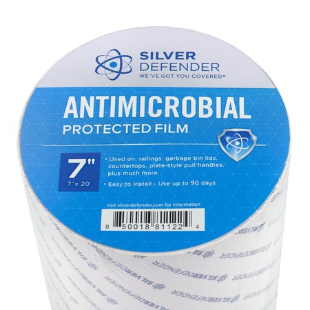 Silver Defender Antimicrobial Film Tape, 60ftLx7inW, Blue TP-015-7-60-BX