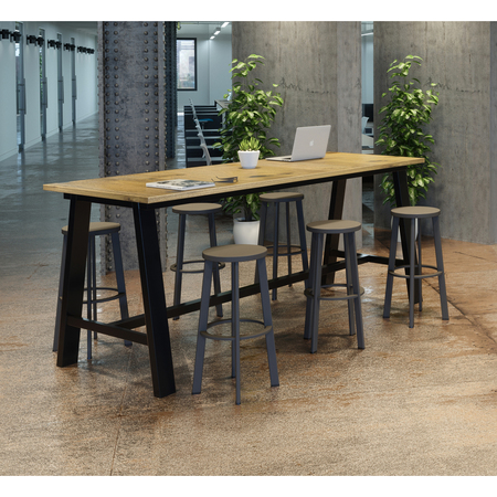 KFI Rectangle KFI Midtown 3 x 10 FT Conference Table, Natural Finish, Standard Height, 36 W, 120 L T36120-BMT3696-36-LFTNA