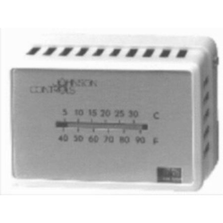 JOHNSON CONTROLS Thermostatpneumatic Thermostat, Horiz T-4002-202