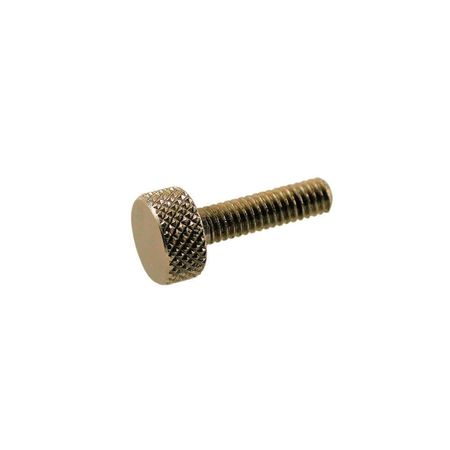 UNICORP Thumb Screw, #4-40 Thread Size, Round, Plain Brass THS3002-M01-F07-440