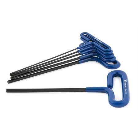 TITAN 6 Piece Metric T-Shape, Hex Key Set 12769