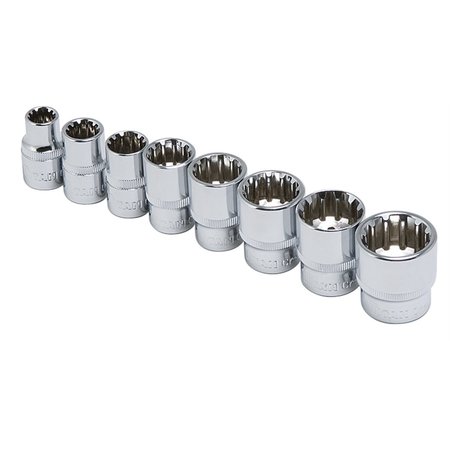 TITAN 3/8" Drive Spline Set, SAE, 8 pcs 15203