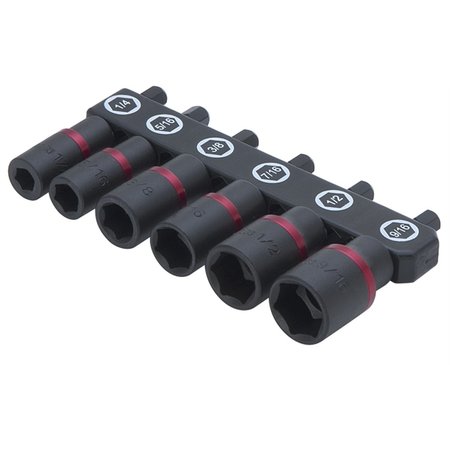 TITAN SAE Power Nut Driver Set, 6 pcs. 15222