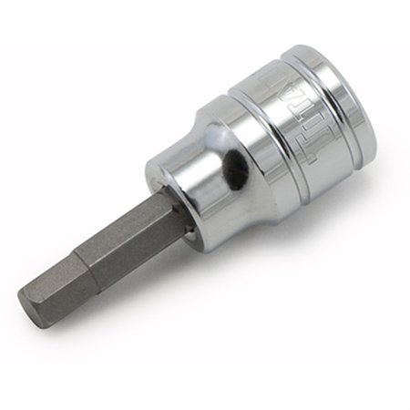 Titan Hex Bit Socket, 1/4" Drive, 3mm, Chrome 15603