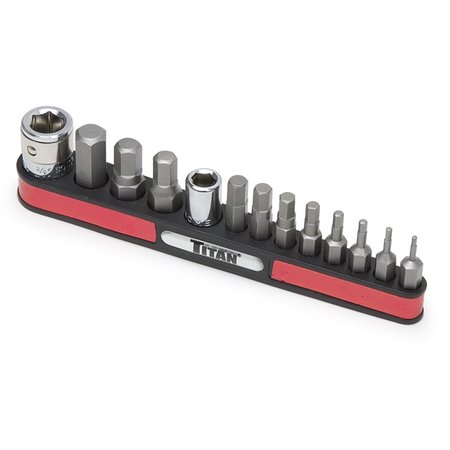 TITAN SAE Hex Bit Set, 13 pcs. 16111