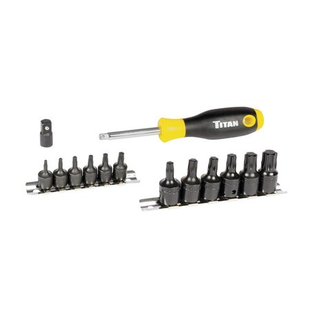 TITAN Torx Bit Socket Set, 14 pcs. 16190