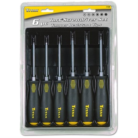 Titan Tamper Resist Torx Driver, 6 pcs. 17210