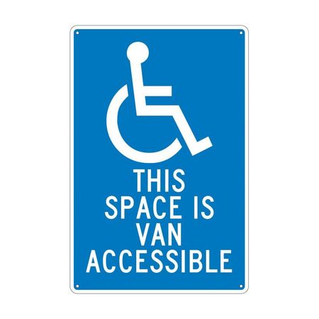 NMC This Space Is Van Accessible Sign, TM104G TM104G
