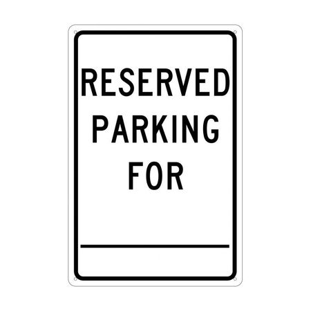 NMC Reserved Parking Sign, TM6G TM6G