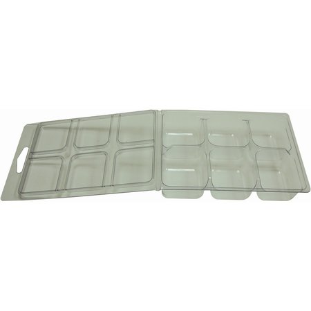 The Main Resource Plastic Box, 6 Compartment, 3-3/4"x5"x1" TMRPB15