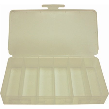 The Main Resource Plastic Box, 6 Comprtmnt, 8"x4-1/4"x1-1/4" TMRPB20
