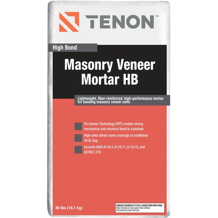TENON Masonry Veneer Mortar HB (High Bond) - 40 lb. Bag 120462