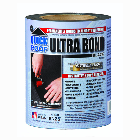 COFAIR Quick Roof Ultra Bond, Black, 6"X25' UBB625