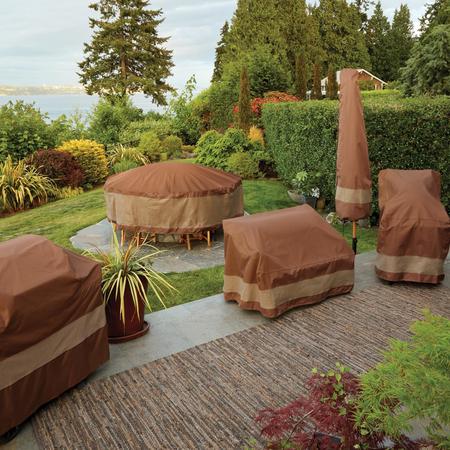 Duck Covers Ultimate Brown Patio Bench Cover, 61"W x 29"D 35"H UBN633135