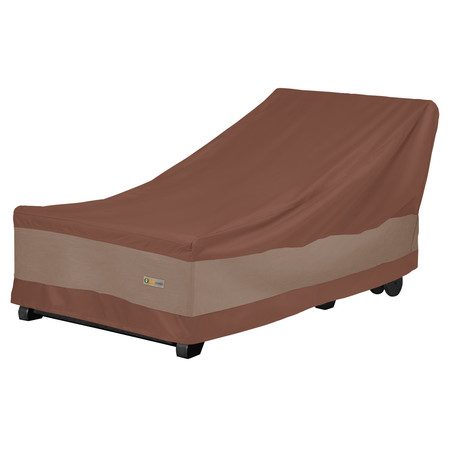 DUCK COVERS Ultimate Mocha Patio Chaise Lounge Cover, 74"L x 34"W x 32"H UCE743432