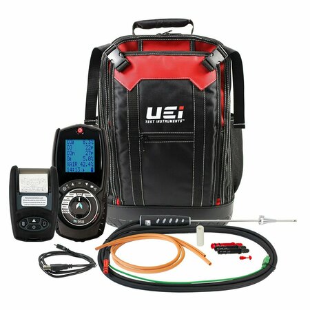 UEI TEST INSTRUMENTS Combustion Analyzer, 32to113F, 25% v/vO2 KANE958KIT