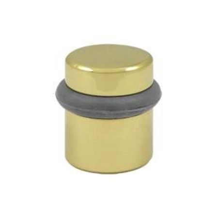 Deltana Round Universal Floor Bumper 1-1/2" Unlacquered Bright Brass UFB4505U3-UNL