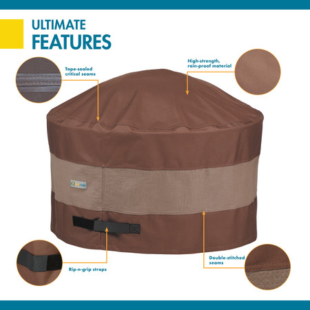 Duck Covers Ultimate Patio Round Fire Pit Cover, 52" Dia x 24"H UFPR5224