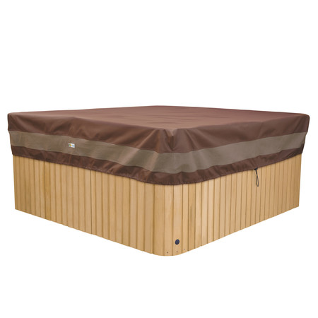 DUCK COVERS Ultimate Brown Patio Hot Tub Cover Cap, 86"W x 86"D x 14"H UHT888814