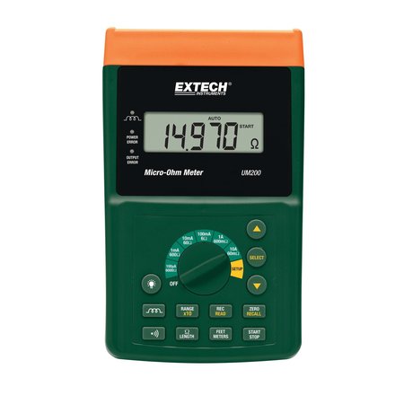 EXTECH Micro Ohm Meter With Nist UM200-NIST