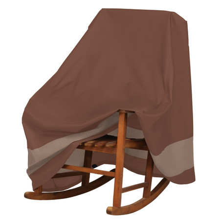 Duck Covers Ultimate Brown Patio Rocking Chair Cover, 28"W x 33"D x 40"H UPR303540