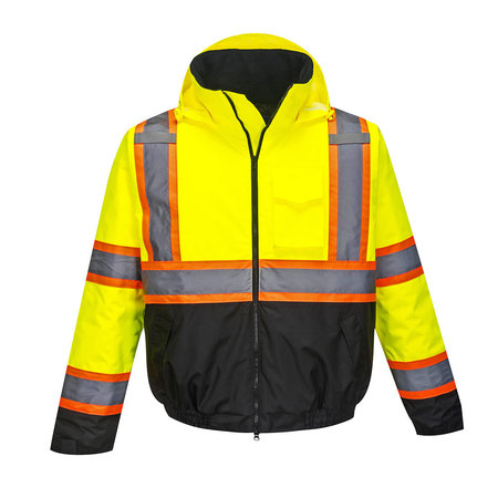 PORTWEST Hi-Vis Contrast Tape Bomber, XXXL US368