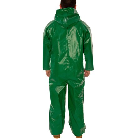 Tingley Safetyflex FR Coverall Rain Suit, Green, XL V41108