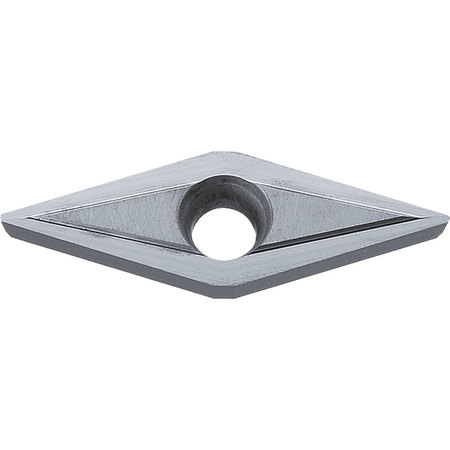 KYOCERA Turning Insert, Diamond, VBGT 2202FNZ TN60 Grade Uncoated Cermet VBGT2202FNZTN60