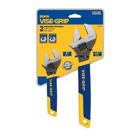 Irwin Adjustable Wrench Set - 6"/10", 2 pcs. 2078700