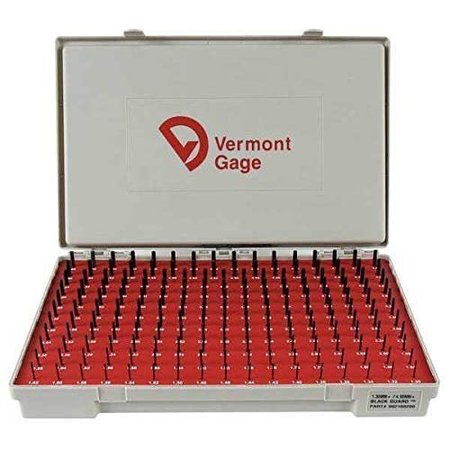 VERMONT GAGE Pin Gauge Set, Tool Steel, 190 pcs. 901300400