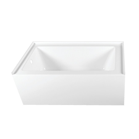 KINGSTON BRASS VTAP603222L 60" Acrylic Alcove Tub, w/, 60" L, 32" W, White, Acrylic VTAP603222L